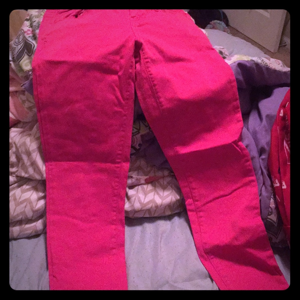 Pink Aeropostale skinny jeans